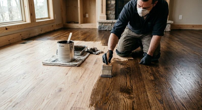 Hardwood Floor Staining in Overland Park, KS