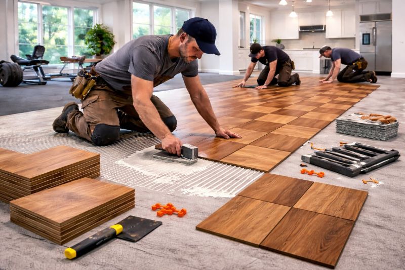 Teak Flooring Installation in Austin, TX