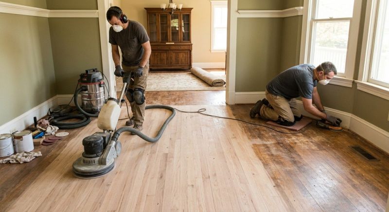 Walnut Floor Refinishing in Overland Park, KS